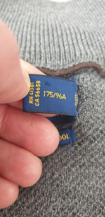 POLO Ralph Lauren Cardigan Merino Full Zip  L ОРИГИНАЛ! Мъжка Вълнена