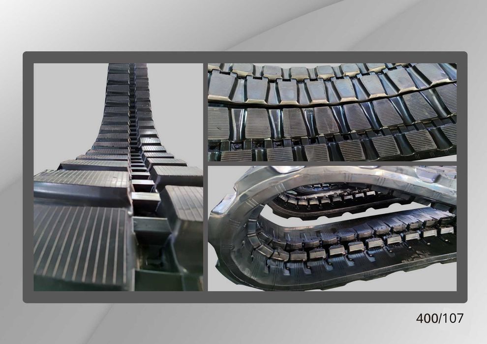 Șenilă  cauciuc  400 x 107 x 46Y