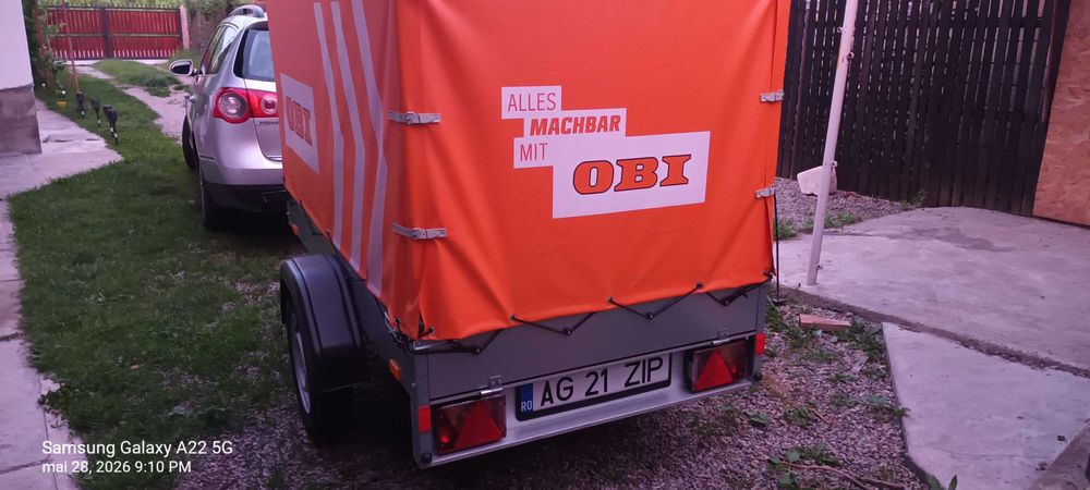 Vând  stema 750 kg cu prelata OBI Germania RAR efectuat. INMATRICULATA.