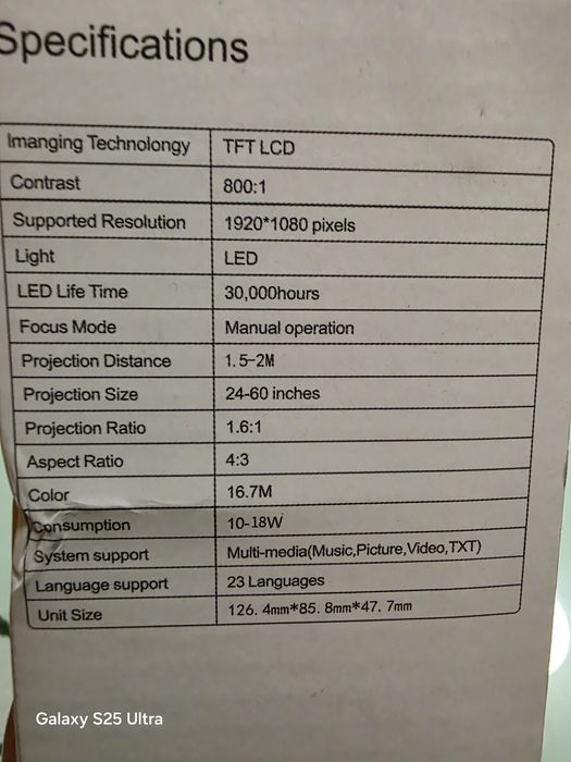 LED прожектор за домашен кинотеатър