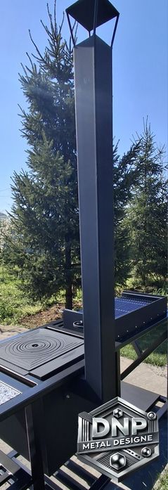 Ansamblu gratar soba arzator pe gaz