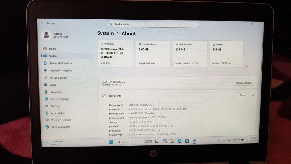 HP Elitebook 840 G3
