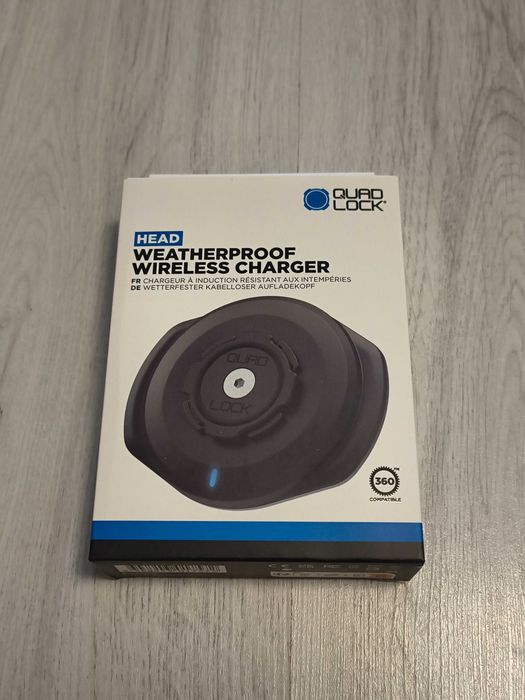 Quad Lock Wireless Charger pentru motocicletă, nou, sigilat