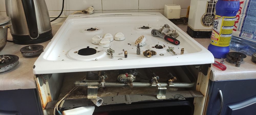 Ремонт , подключение , установка счётчиков газа , газовых , газ плит ...