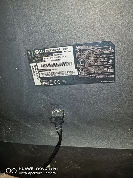Teлевизор LG 55uk6470plc