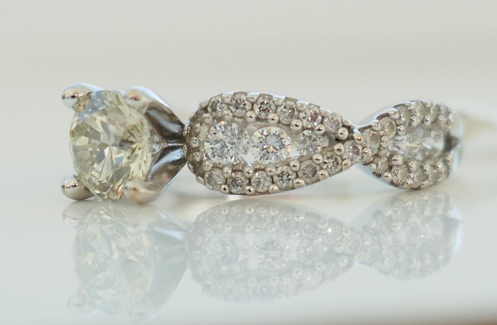 Inel 14k diamante naturale 1.40ct