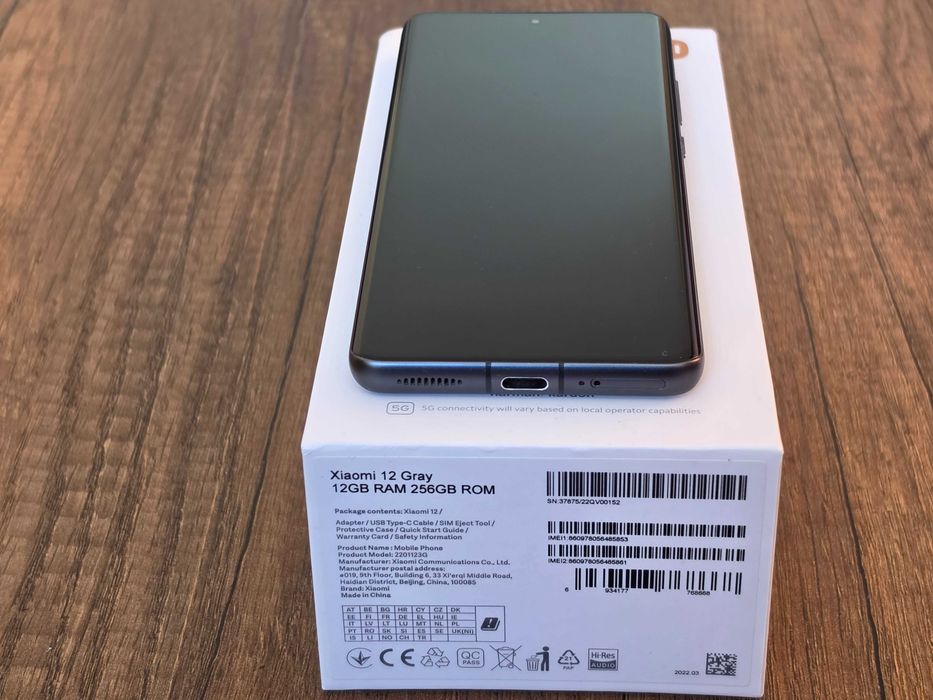 Xiaomi 12 Gray Dual Sim - 12 GB RAM / 256 GB ROM