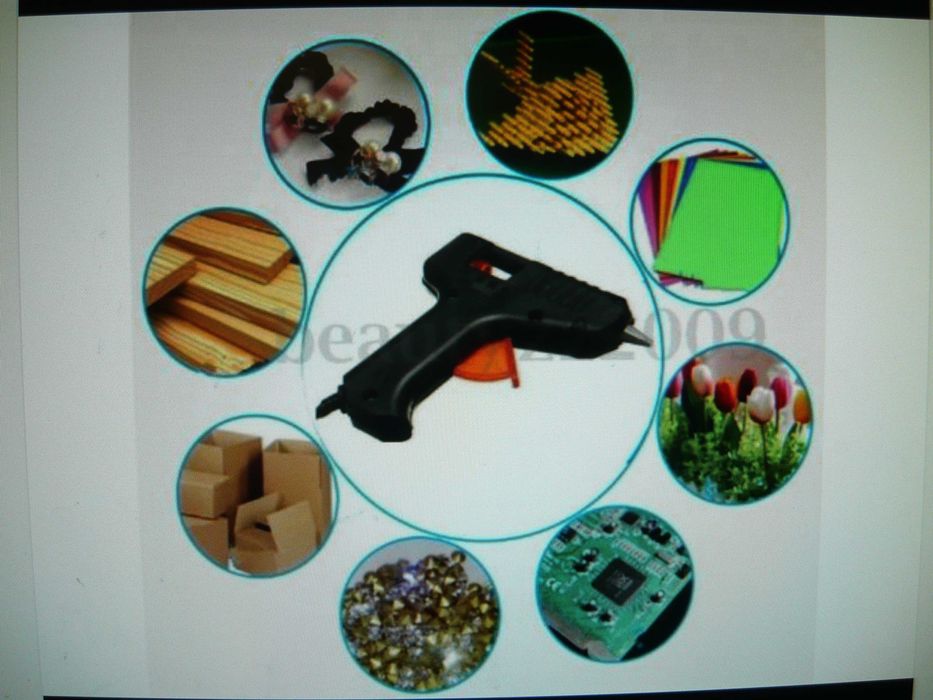 Pistol lipit batoane plastic NOU cu acumulator 2 Ah 4 V Parkside