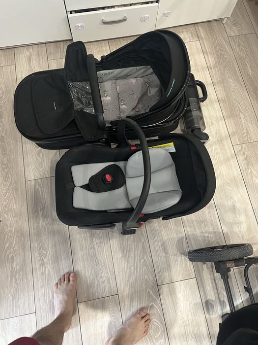 Коляска luxmom черная