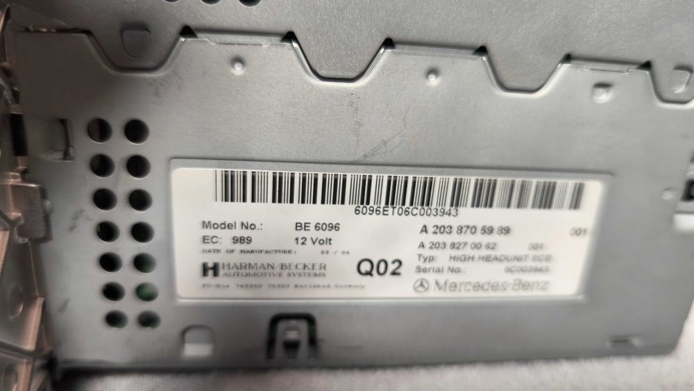 Mercedes C-Klasse W203 Navigation Comand BE6096 DVD