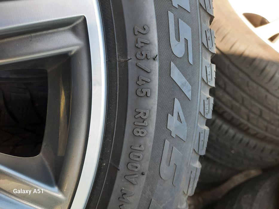 Ляти джанти с гуми за БМВ 5×112,18цола