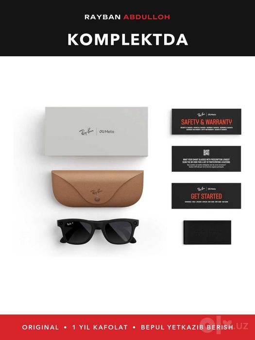Ray-Ban Meta Wayfarer Gen 1 Matte Black, Transitions (G-15 yashil)
