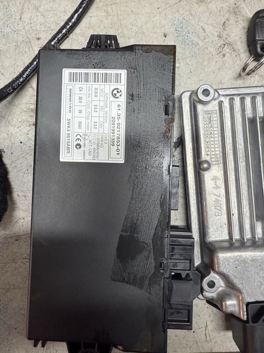 Kit pornire bmw e60 e61 520d n47 177cp ecu cas bmw e60 e61 n47