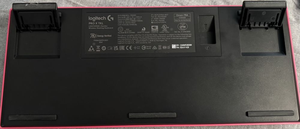 Logitech G Pro X TKL Magenta GX US безжична геймърска клавиатура