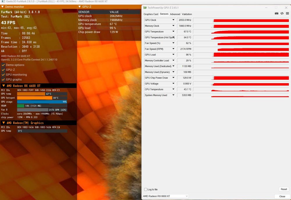 RX 6600 XT 8GB Gigabyte Eagle AMD Radeon GPU видеокарта/ вкл. ДДС