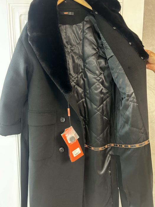 Черное пальто,турецкого производства