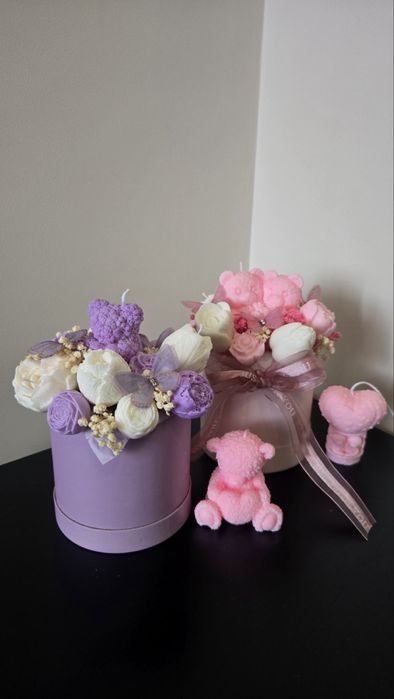 Подаръчни Букети от Ароматни Свещи