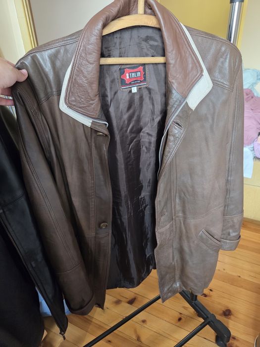 Кожено мъжко яке естествена кожа L