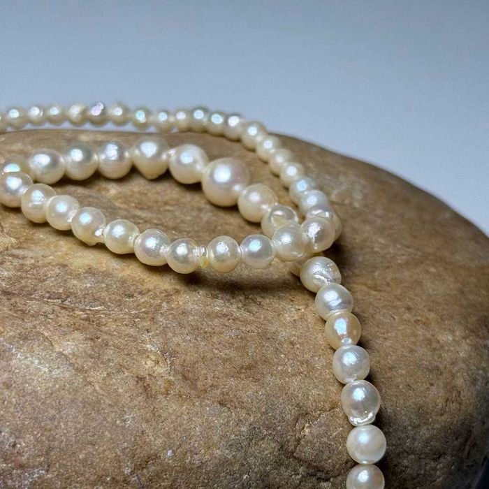 Colier din perle Akoya naturale 48 cm, închizătoare argint 835