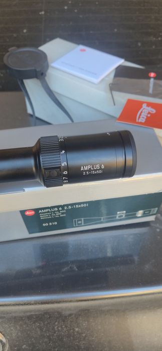 Luneta vanatoare Leica amplus 2,5-15x50i reticul 4A si tureta balistica.
Luneta nouă cumpărată din Germania cu factură. 
Se poate activa garanția i