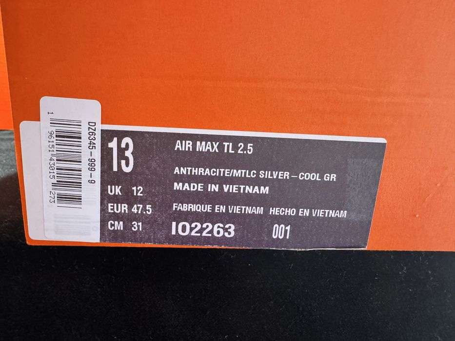 Оригинални! Nike Air Max TL 2.5 - 47.5 Shoemag
