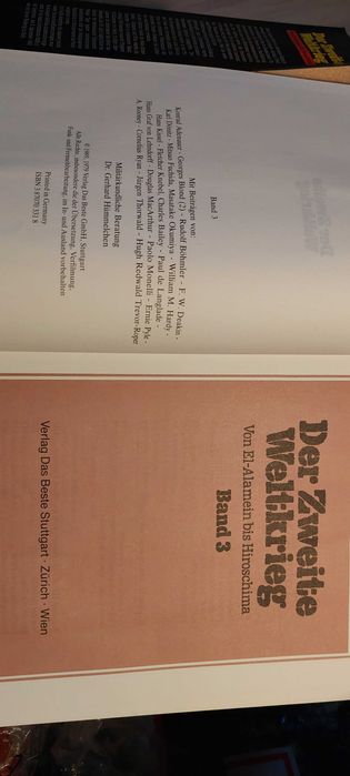 Carti , 3 volume DER ZEITE WELTKRIEG , stare foarte buna ! Razboi