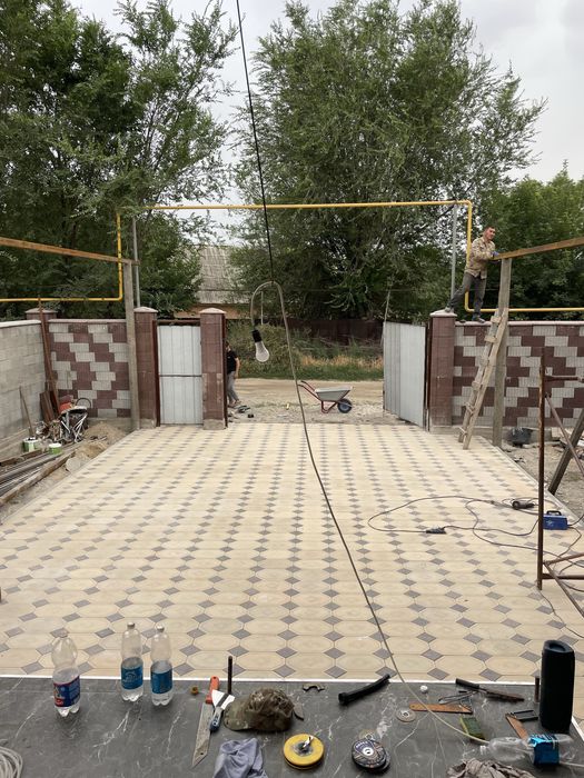 Укладка бурчатки под  ключ