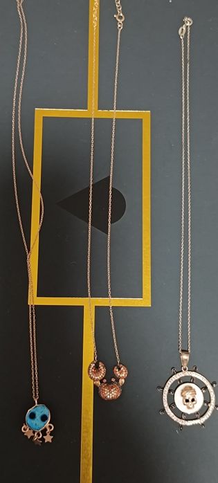 Продам цепочки с кулонами серебро Италия 925 пр