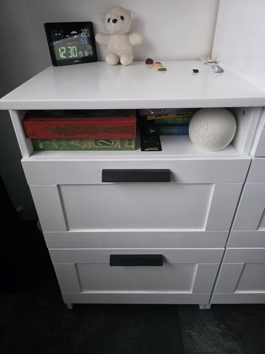 Comoda IKEA alba, 2 sertare 50×42 cm