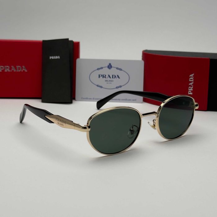 Унисекс слънчеви очила Milano Round Classic Edition Black Gold UV400 CE