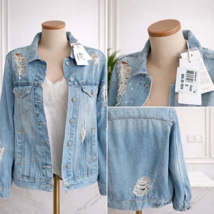 Geaca denim, femei - Guess - S