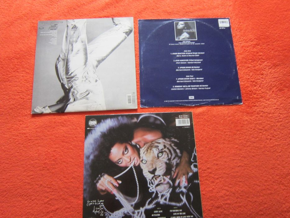 vinil Diana Ross ‎- Eaten Alive &Swept Away &Chain Reaction 12''