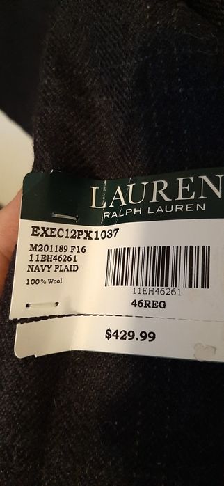 Sacou barbati ralph lauren 46R executive fit nou eticheta original