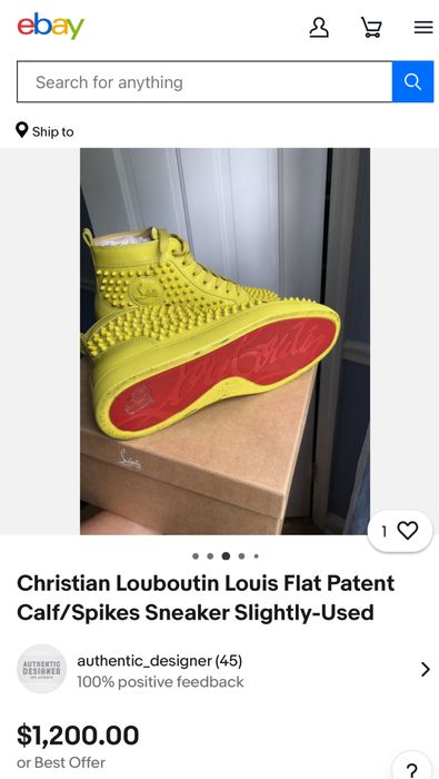 Сникърси Christian LOUBOUTIN .Номер 38