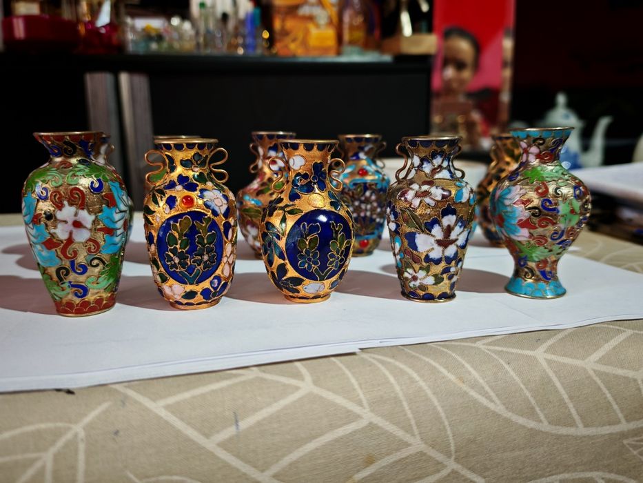 Cloisonne vase chinezești