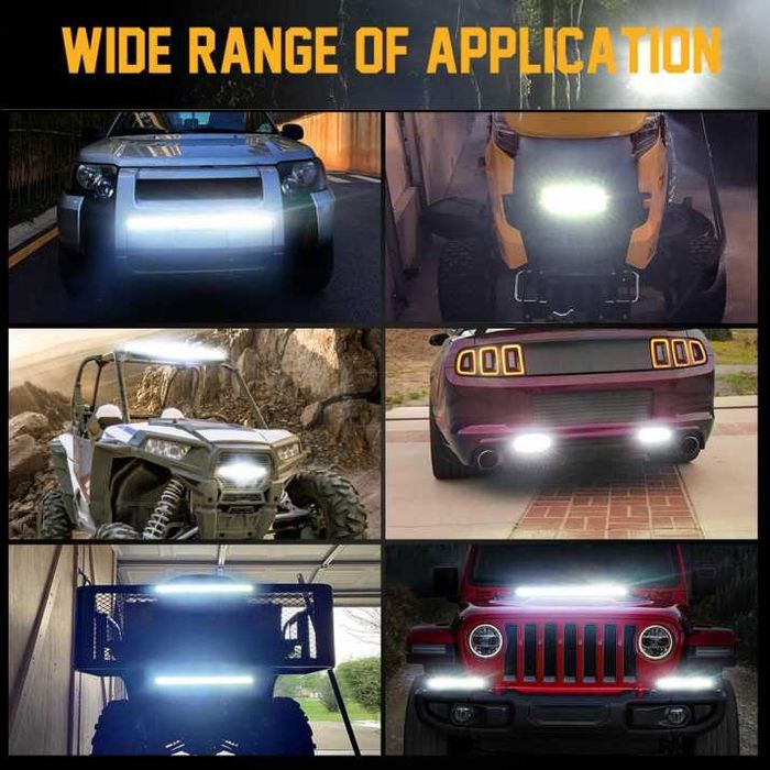 33.2 См 108W Мощен LED Лед Диоден Бар Ултра Тънък Халоген 12V 24V