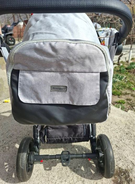 Căruț Krausman 3in1 model Lexxo Silver Gray Black