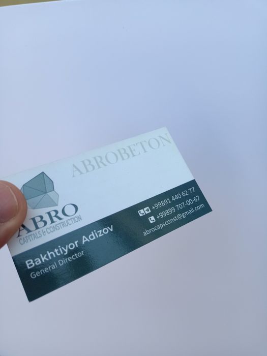 Визитки визитка заказ Ташкент быстро качественно