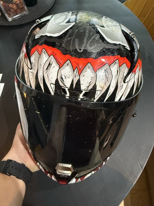 Casca moto HJC RPHA 11 Marvel Venom, marimea M 57-58 cm + 2 viziere