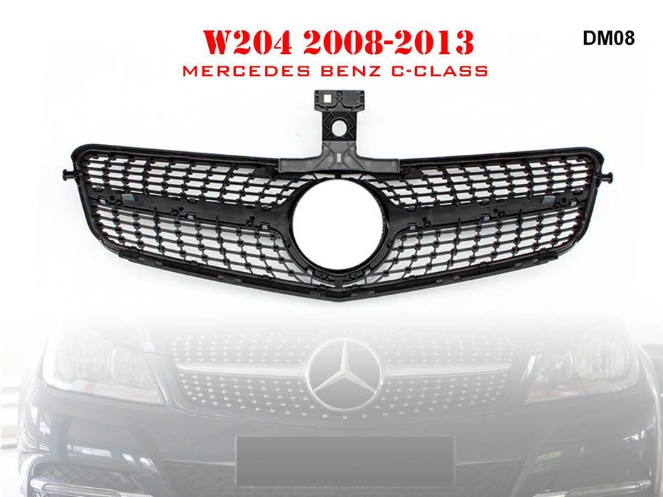 Grilă frontală Diamond pentru Mercedes C W204 08-13 AMG