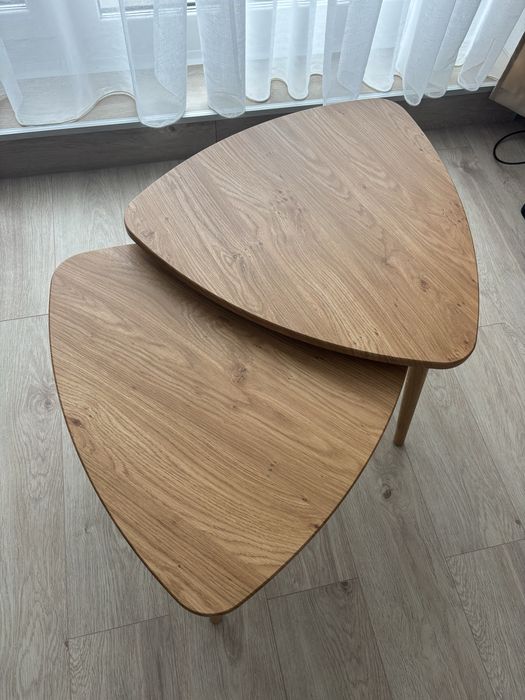 Set de 2 măsuțe Pro line stejar