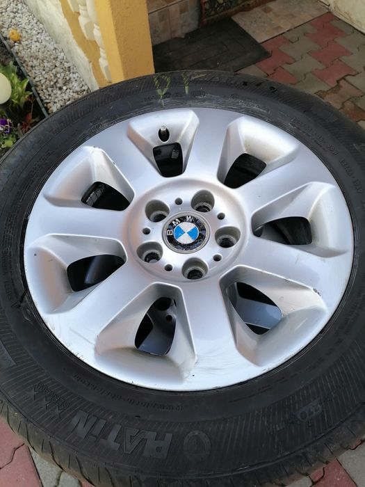 Jante bmw cu cauciucuri 225 55 16 profil bun de vara