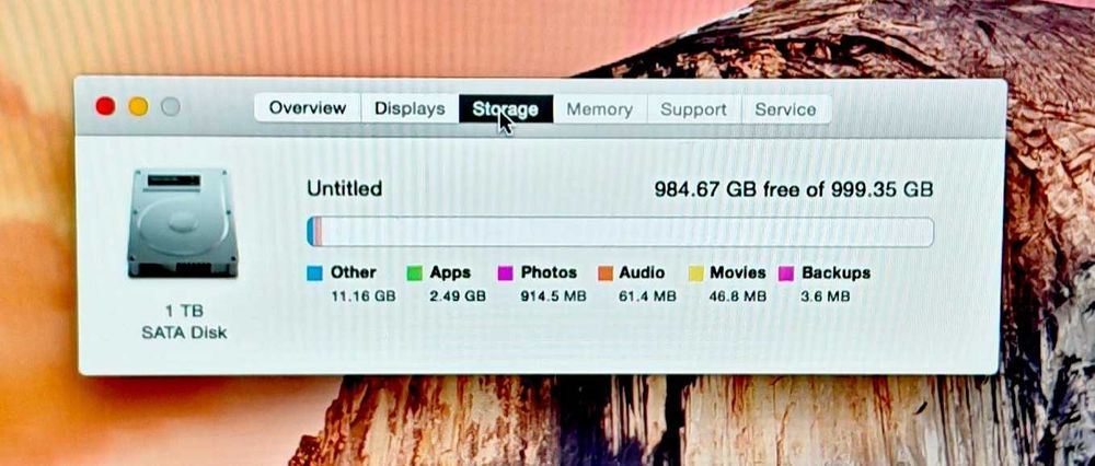 Apple iMac 21.5 A1418 Late 2013 Silver/Core i5/8GB RAM/1TB HDD/Full HD