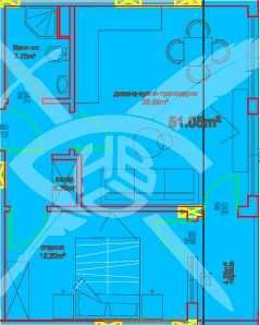 Двустаен апартамент в Меден Рудник 1047 - 30352