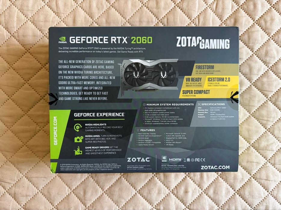 Placa video RTX 2060 Zotac