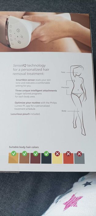 Фотоепилатор IPL Philips Lumea Series 9900 Smartskin,450 000 импулса,