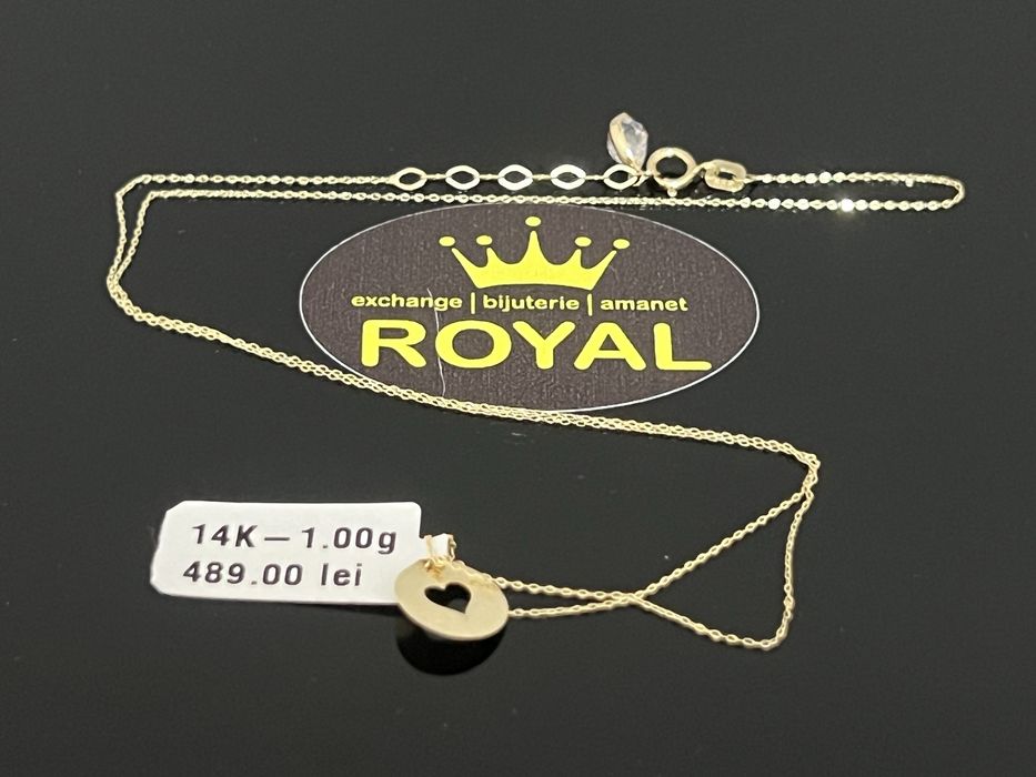 Bijuteria Royal CB : Lănțișor damă aur 14k 1,00 grame
