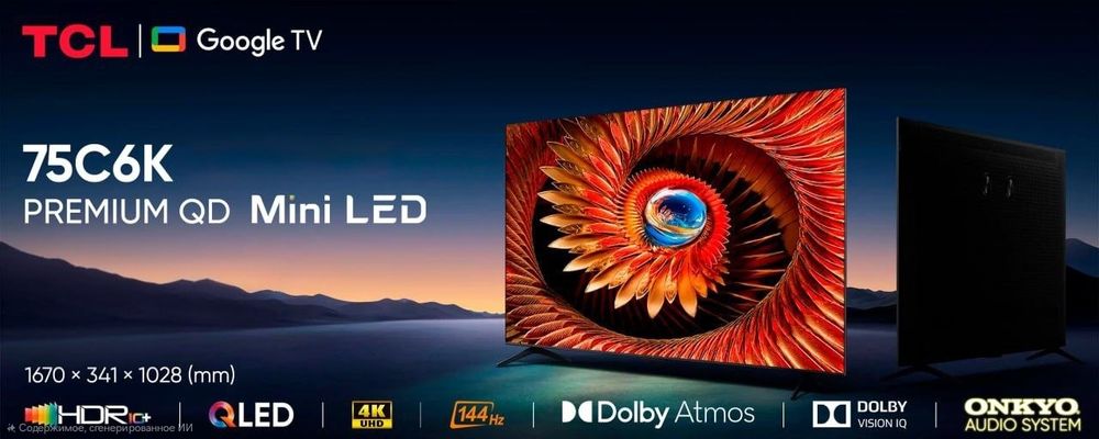 Tcl 75C6K QD-mini-led 144hz