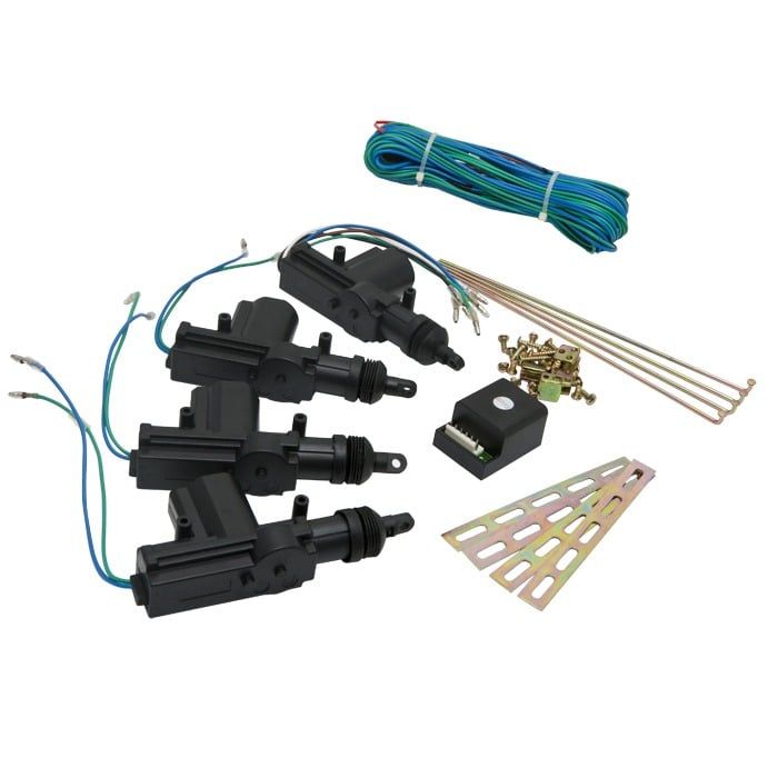 Kit inchidere centralizata auto cu 4 motorase, modul control 12V, set complet montaj