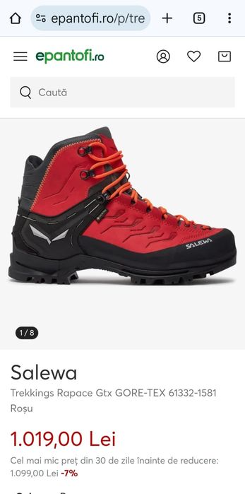 Ghete trekking SALEWA Rapace goretex gtx, marimea 40